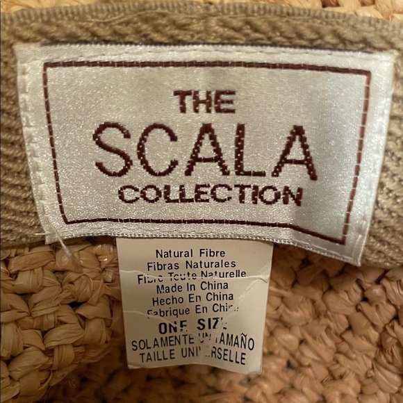 SCALA - CROCHETED RAFFIA UPBRIM HAT - Picture 2 of 5